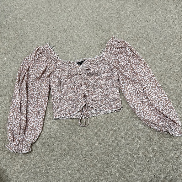 Cotton Candy LA ditzy floral pink blouse - Picture 1 of 5